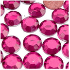 The Crafts Outlet 72pc Rhinestones Round 20mm - Lavender Light Purple or Light Amethyst