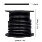 Aluminum Craft Wire, 32.8 Feet 3.0 mm/ 8 Gauge Black Bendable Soft Metal Aluminum Wire Roll Bulk for DIY Crafts Sculpting Jewelry Making