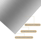 20 Pack 6061 T6 Aluminum Sheet Metal 6 x 6 x 1/64 Inch Flat Plain Aluminum Plate Covered with Protective Film, 6061 Aluminum Sheet Plate for Crafting, Finely Polished and Deburred