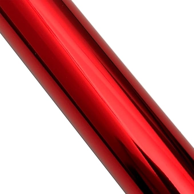 Coolprints Foil for Laminator and Laser Printer, Foil for Toner, Basic Colors, Roll of 12.6 Inches x 32.8 Feet (Red)