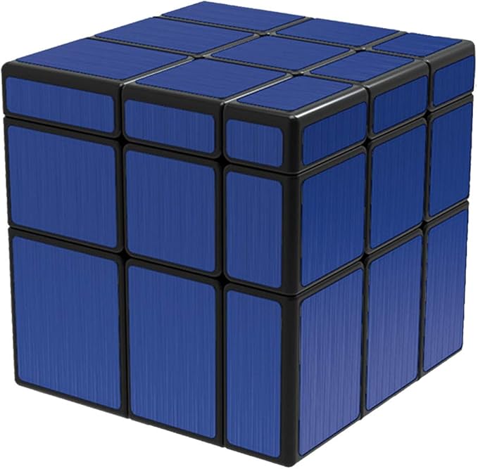 TANCH QIYI Mirror Speed Cube 3x3 Dysmorphism Magic Cube Puzzle Toy Blue