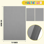 10 Pack Foam Sheets Craft 8 x 12 inch, Eva Color Foam Paper for Art Crafts Projects, Classrooms Scrapbook Gift DIY Cutters Card Party Decoration (Grey)