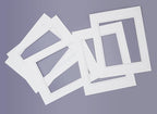 Golden State Art, 11x14 Double Mats for 8x10 - for Photos, Pictures, Frames - Acid-Free, 5 Pack, Off White Over Off White