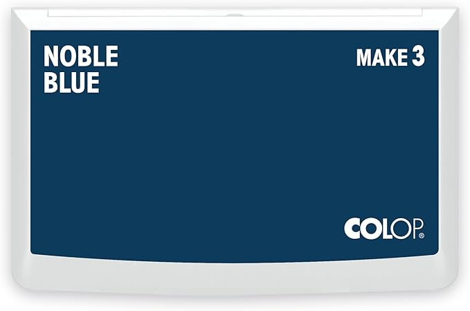 COLOP Make Series, Ink Stamp Pads, with Non-Toxic Premium Ink, Water-Based Acid-Free (Noble Blue, Make 3-3-1/2" x 6-1/4")