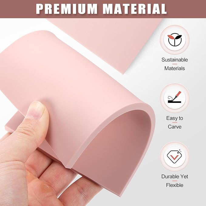 Linoleum Blocks for Printmaking, Stamp Carving Linocut Kit, Linocut Tools Block Screen Printing Kit with Cutters Carving Tools, Linocut Block, Printing Ink, Brayer Roller, Baren for Beginners DIY Gift