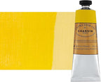 Charvin Extra Fine Oil Paint, French Yellow Primary 60 ml - Triple-Milled, Rich Texture, Poppy Oil-Based, Light-Fast, Handmade, Archival Quality