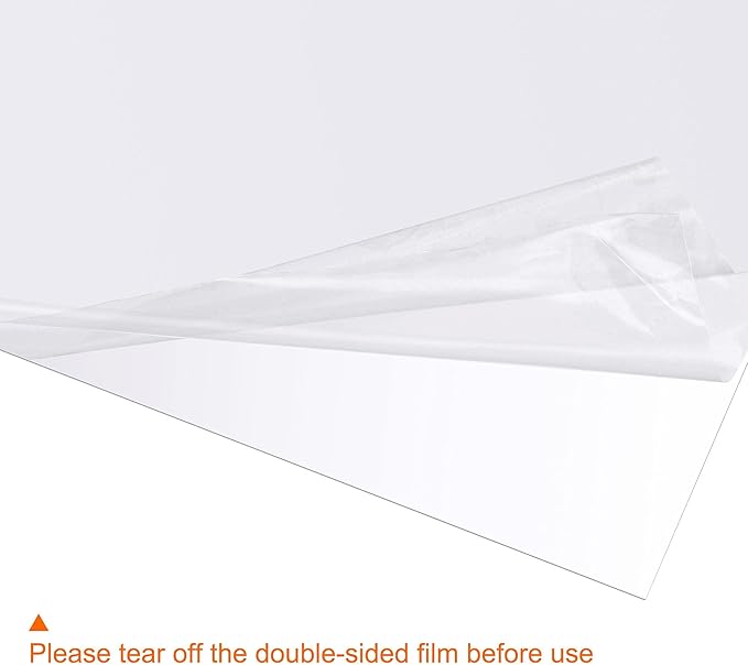 uxcell 4Pcs A4 Gel Light Lighting Filter Overlay Transparent Color Correction Plastic Vinyl PVC Sheets Photography Television Clear,0.3mm