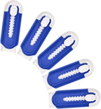 Pencil Erasers, Retractable Erasers for Pencils - Blue White, Pack of 5