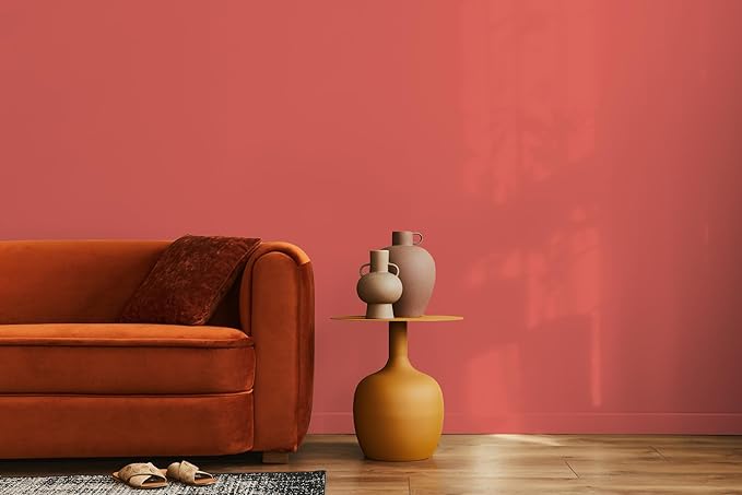 EVOLVE Paint & Primer: Environment-friendly, Low Sheen with One-coat Coverage for Interior & Exterior surfaces (Raspberry, 1-Gallon)