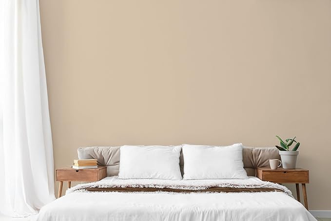 EVOLVE Paint & Primer: Environment-friendly, Low Sheen with One-coat Coverage for Interior & Exterior surfaces (Natural Beige, 5-Gallon)