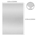 6061 T651 Aluminum Sheet Metal 8" x 12" x 1/4"(6MM) Flat Plain Thick Aluminum Plate Covered with Protective Film, 6MM Heat Treatable Rectangle Aluminum Metal Plate for Crafting, Industrial