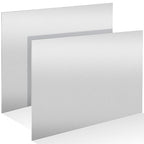 2 Pack 5052 Aluminum Sheet Metal 8" x 10" Aluminum Plate 1/8 (0.125'') Inch Thickness Rectangle Metal Panels for Industry Crafting Handcraft DIY Projects