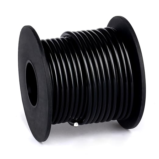 Aluminum Craft Wire, 32.8 Feet 3.0 mm/ 8 Gauge Black Bendable Soft Metal Aluminum Wire Roll Bulk for DIY Crafts Sculpting Jewelry Making