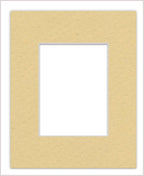 6x8 Mat for 8x10 Frame - Precut Mat Board Acid-Free Marzipan Beige 6x8 Photo Matte Made to Fit a 8x10 Picture Frame, Premium Matboard for Family Photos, Show Kits, Art, Picture Framing, Pack of 1 Mat
