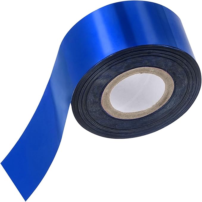 PATIKIL 1.6"x400Ft Hot Stamping Foil Paper,Heat Transfer Hot Stamping Paper Foil Roll for Leather DIY Logo Decor Craft Gift Card Package Scrapbook,Blue