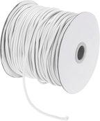 MECCANIXITY Waxed Cord 2.5mm Waxed Polyester Cord 87 Yard Wax String for Bracelet Making, Necklaces, Beading, Jewelry Making and DIY Crafts(White)
