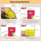 Automatic Needle Threader Set New Sewing Machine Accessories Plastic Auto Needle Threading Device Gifts for Mom and Neighbours (15 Pieces)