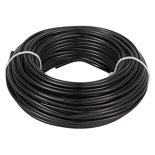 Fashewelry 65.6 Feet 3.5mm Aluminum Wire Black Bendable Metal Craft Wire for Beading Jewelry Craft Making