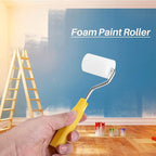 RZJZGZ Mini Foam Paint Roller Painting Decorating Touch Up Trim Kit 2 inch Small Paint Roller Tray Set with High-Density Foam Roller Covers, Mini Wool Brush,2" Paint Frame, Pack of 6
