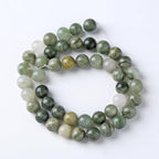90pcs 4mm Natural Green Hair Quartz Stone Beads for Jewelry Making DIY Bracelet Necklace Accessories 15" Energy Healing Power Round Stone Beads(4mm, Green Hair Quartz)
