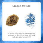 NAROA Natural Artist Sea Sponges for Painting 2 Pack | Large Art Tools for Decorating, Marbling, Sponging, Texturing and Crafts | Great for Artists & Children