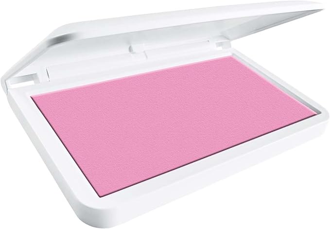 COLOP Make Series, Ink Stamp Pads, with Non-Toxic Premium Ink, Water-Based Acid-Free (Soft Pink, Make 1-1-15/16" x 3-1/2")