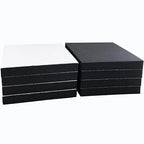 8 Pcs Black Adhesive Foam Padding, Closed Cell Foam Sheet 1/2" Thick 4 Inch X 4 Inch, Neoprene Rubber Pad Self Stick Anti-Slip Adhesive Anti Vibration Pad (4inX 4inX 1/2in, 8)
