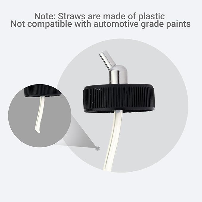 ABEST New 10PCS Dual Action Airbrush Plastic Bottle Jar 22CC / Standard Suction Lid Paint Cup Air Brush Accessories Model Air Tool Box