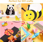 A4 Origami Paper Black 100 Sheets, 8.27×11.7 inch Double Sided Color Easy Fold Big Origami Paper A4 Colored Copy Papers Thin 70gsm for Beginners, DIY handwork Art and Craft Projects (210 x 297 mm)