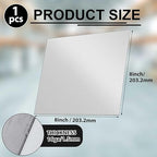 1 Pcs 16 Gauge 8 x 8 Inch Metal Steel Sheet Steel Plate Mild Carbon Cold Rolled Square Weldable Metal Panels for Outside Industrial DIY Use Projects Weld Accessories