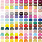 Acrylic Paint Marker 126 Colors Single Tip Soft Brush Pens Ideal for Coloring Books, Canvas, Wood, Stone, Egg and DIY Crafts