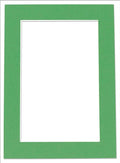 8x10 Mat for 6x8 Photo - Precut Bright Green Picture Matboard for Frames Measuring 8 x 10 Inches - Bevel Cut Matte to Display Art Measuring 6 x 8 Inches - Acid Free ONE MAT