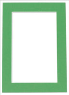 8x10 Mat for 6x8 Photo - Precut Bright Green Picture Matboard for Frames Measuring 8 x 10 Inches - Bevel Cut Matte to Display Art Measuring 6 x 8 Inches - Acid Free ONE MAT
