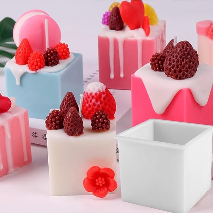 4 Inch Cube Silicone Mold Super Large Square Resin Mold Resin Epoxy Casting Molds