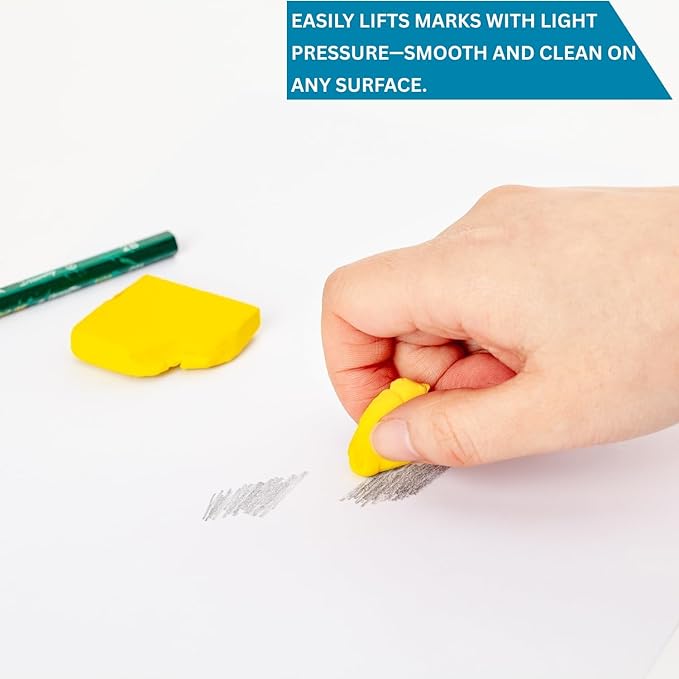 24 Pack Kneaded Erasers,Colorful Drawing Art Moldable Kneaded Sketching Erasers for Artists Blend, Shade, Smooth(24,Colored Eraser)