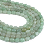 Natural Light Green Aventurine Cuboid Stone Loose Semi Gemstone Beads for Jewelry Making 8mmx12mm 38cm/Strand