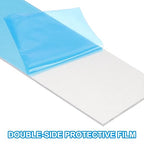 PATIKIL 6061 T651 Aluminum Sheet Metal 12 x 12 x 1/32(0.0315") Inch 2Pcs Flat Plain Aluminum Plate Covered Stock with Protective Film, Heat Rectangle 0.8MM for Lndustry Crafting