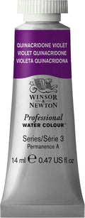 Winsor & Newton Professional Water Colour Paint, 0.47-oz Tube, Quinacridone Violet