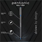 linc Pentonic Premium Ball Point Pen 1.0 mm Medium Point, 10-Count, Assorted Colors | Medium Point Featherlite Feel, Easy Flow Ink Technology, Sleek Matte Finish