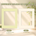 Egofine 14 Packs Picture Frame Mats, 5x7 Picture Mats for 4x6 Photos, Acid-Free Mixed Colors Pre-Cut Photo Board for Photos, Prints, Artworks