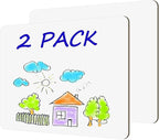 White Board Dry Erase Boards Classroom Pack Mini White Boards 9" x12” Double Sided Personal Whiteboards for Students Teachers School Supplies Lapboards