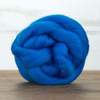 Revolution Fibers Merino Wool Combed Top | 1 lb Premium Wool Roving | 22 Micron, Best Merino Wool for Spinning, Tapestry, Needle Felting, Big Yarn Roving and Wall Hangings (Mediterranean Blue)