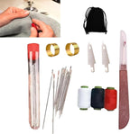 37 Big Eye Steel Sewing Needles Kit, Stainless Steel Hand Sewing Needles for Handcraft Lovers, Professional Steel Needle Set with Large Eye for DIY Sewing Crafts