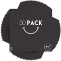 Golden State Art, 8x8 Uncut Photo Mat Matboard - Black Uncut Mats for DIY Projects, Presentation Boards, Art Crafts, Prints (50 Pack)