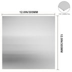304 Stainless Steel Sheets Metal 12" x 12" x 1/16" (1.60MM) Inch 304 Stainless Steel Plates 16 Gauge Stainless Steel Shim Stock Plates Metal Sheets for Crafting, Stovetop, Snow Frosted Surface