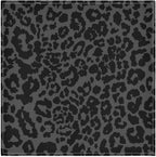 ALAZA Dark Gray Cheetah Leopard Print Cloth Napkins Set of 1, 20x20 Inch Washable and Reusable Napkin for Decoupage Dinner Party Everyday Use