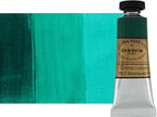 Charvin Extra Fine Oil Paint, Phthalo Viridian 20 ml - Triple-Milled, Rich Texture, Poppy Oil-Based, Light-Fast, Handmade, Archival Quality