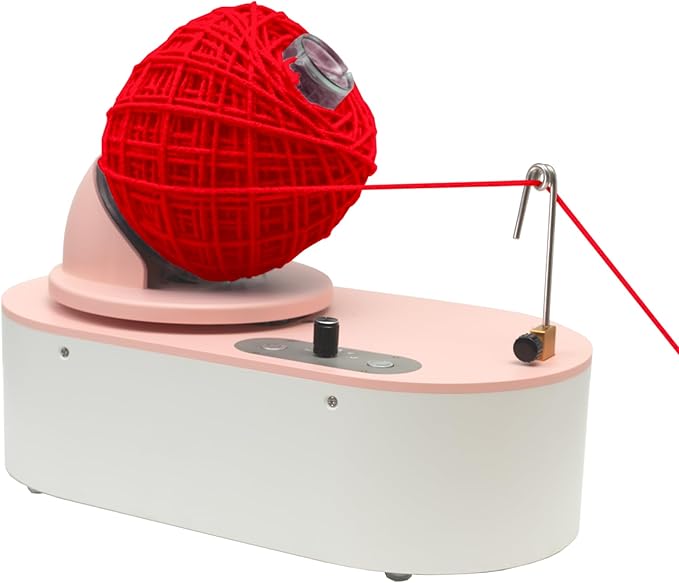 Olikraft Tabletop Electric Yarn Winder for Crocheting | Swift Electric Yarn Ball Winder Large Capacity | Ball Winders | Cake Winders | No Tensioner Included | No Clamp Required (Patented)