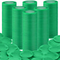 Coopay 1000 Pieces Plastic Poker Chips, Bingo Chips Bulk Learning Counters Disks Poker Card Game, Counting Markers for Math Practice, Game Tokens and Teaching Rewards, 25 mm/ 1 Inch (Green)