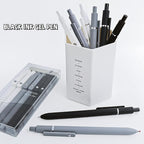 6 Pcs Gel Pens 0.5mm Quick Dry Black Ink Pens Fine Point Smooth Writing Pen, Cute Office and School Supplies Gifts for Women Teacher Students (6 Pcs Black White Grey Silver)